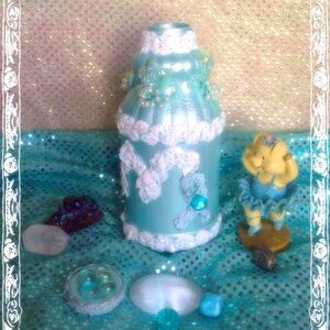 Handcrafted Virgo The Virgin Gypsy Jar Artisan Bath Salts Container HOST PICK